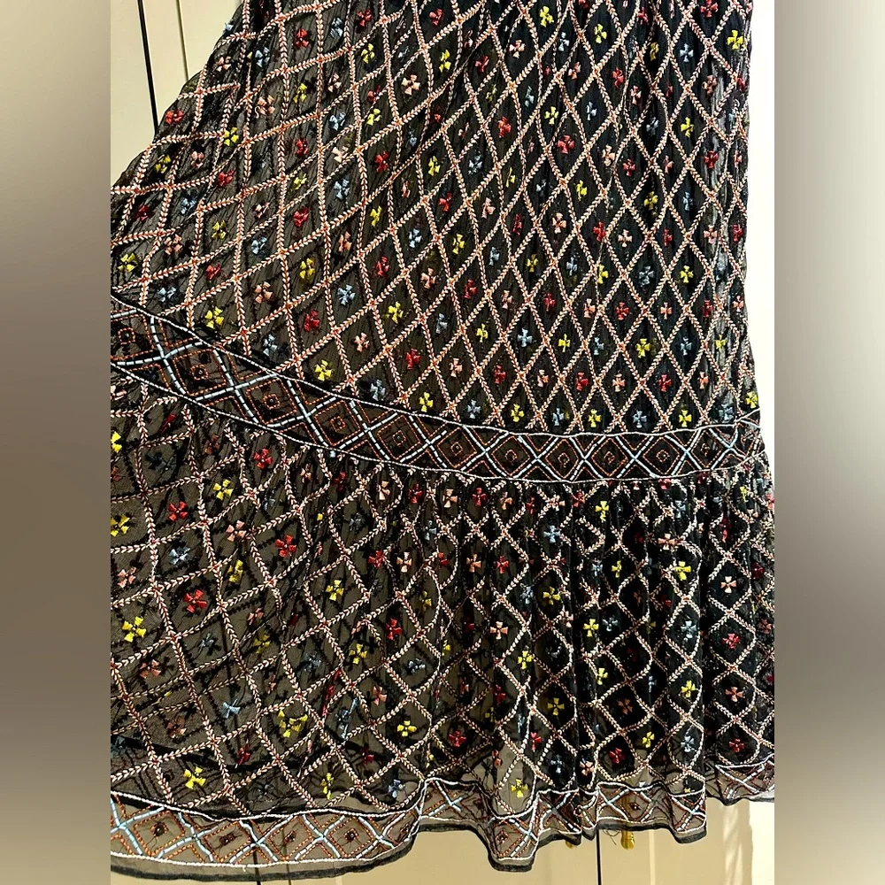 Tularosa Lexi beaded embroidered maxi skirt - Picture 4 of 12